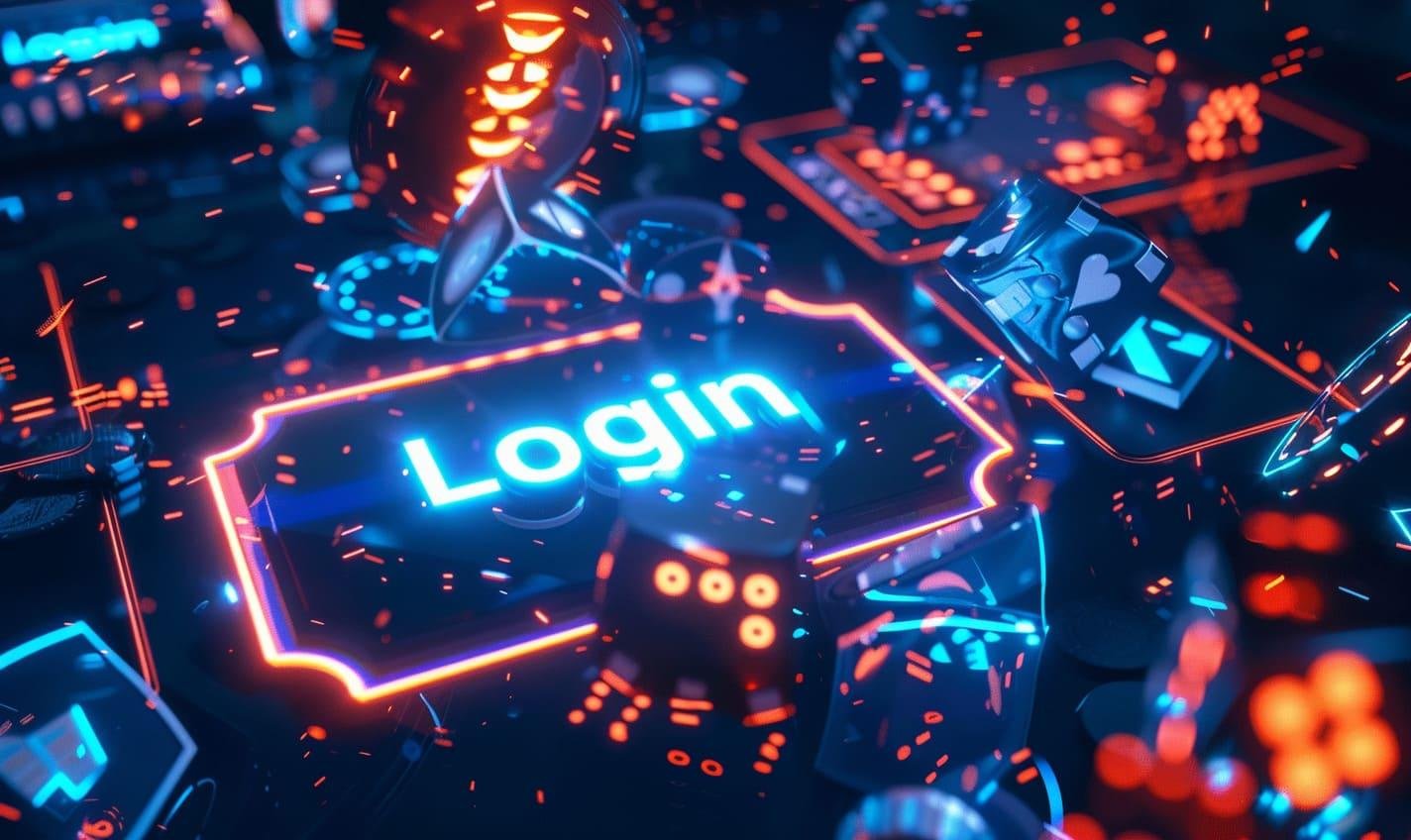 Antarmuka aplikasi mobile multibet login dengan meja dealer langsung dan pilihan sportsbook